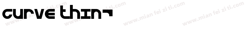 CURVE Thin字体转换